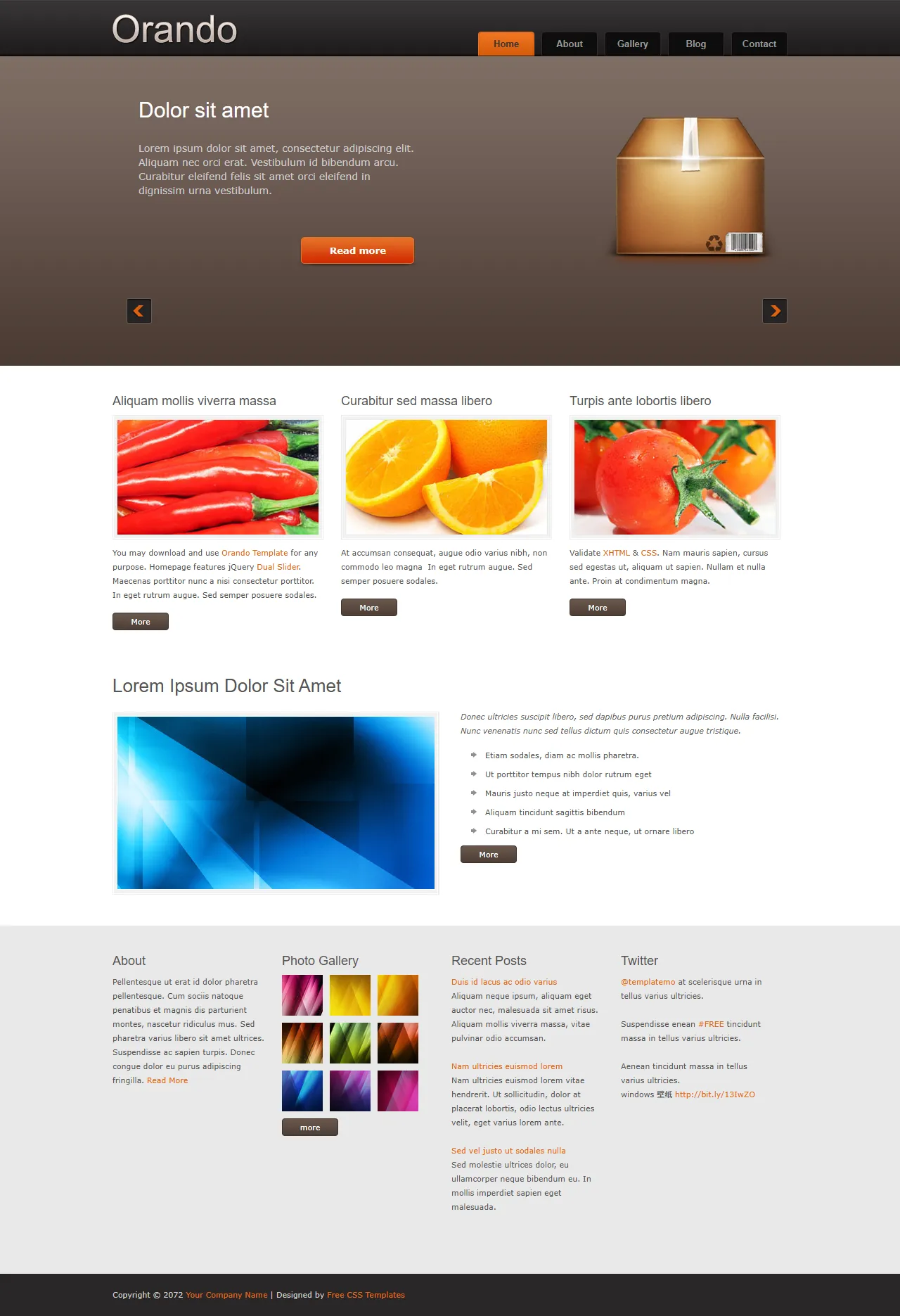 产品展示商业网站