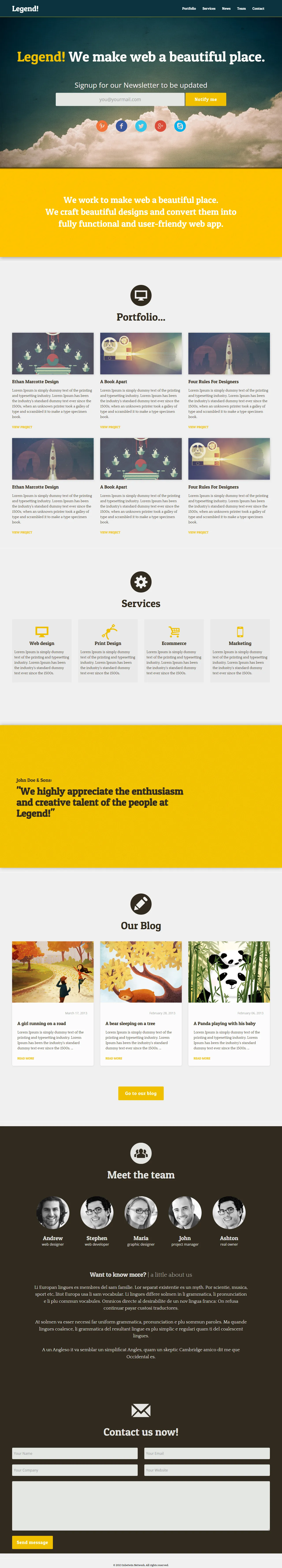 数字创意服务网页设计