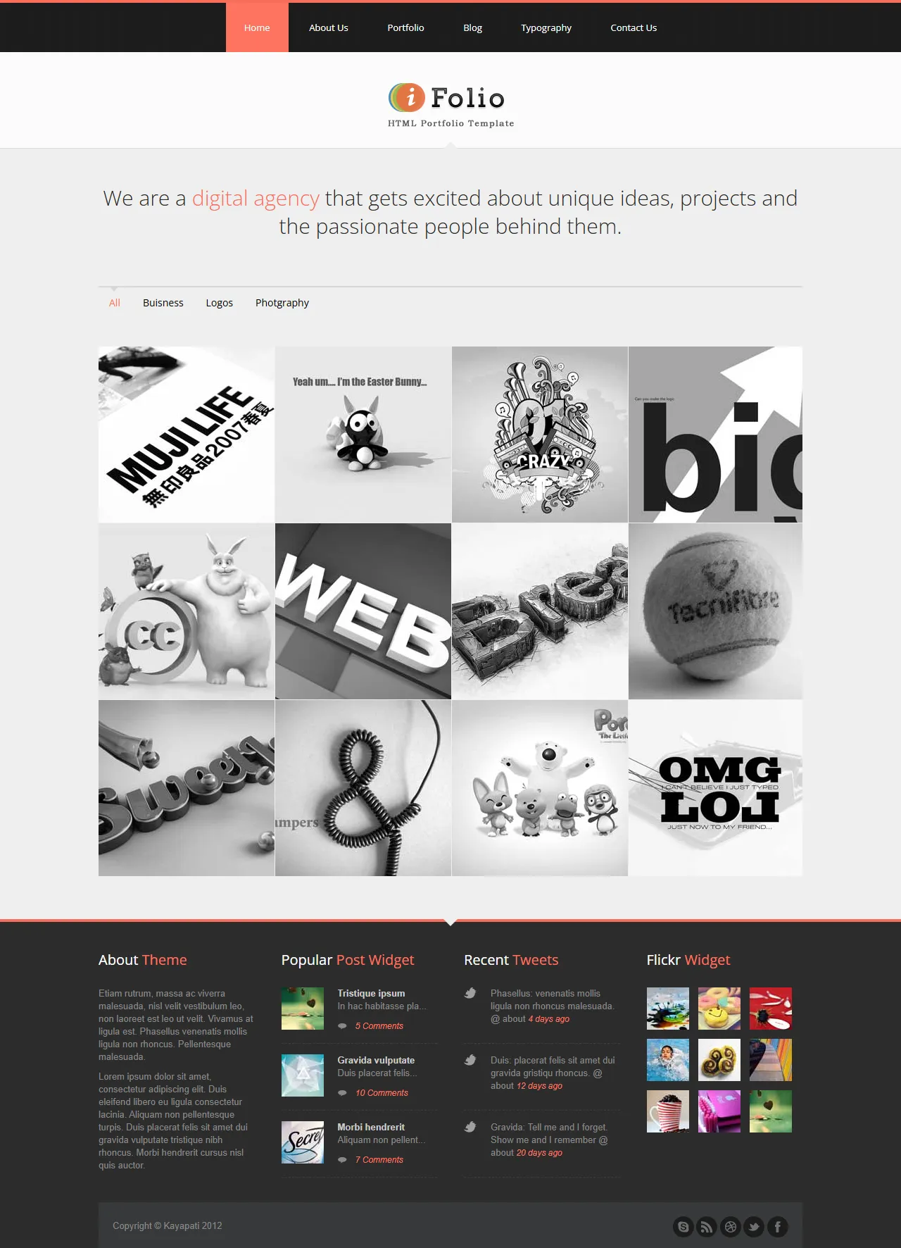 作品集模板数字创意