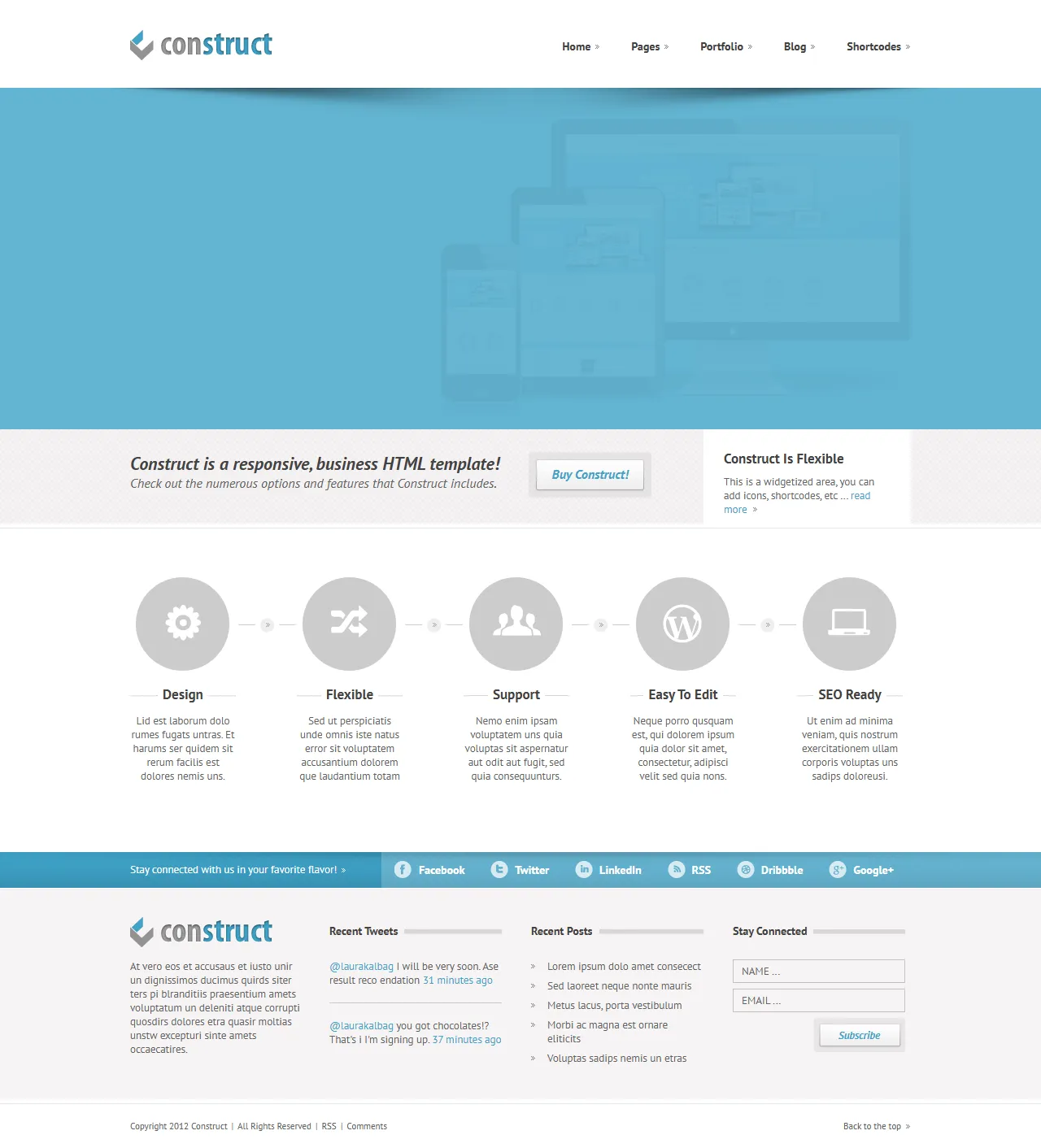 响应式设计商业模板