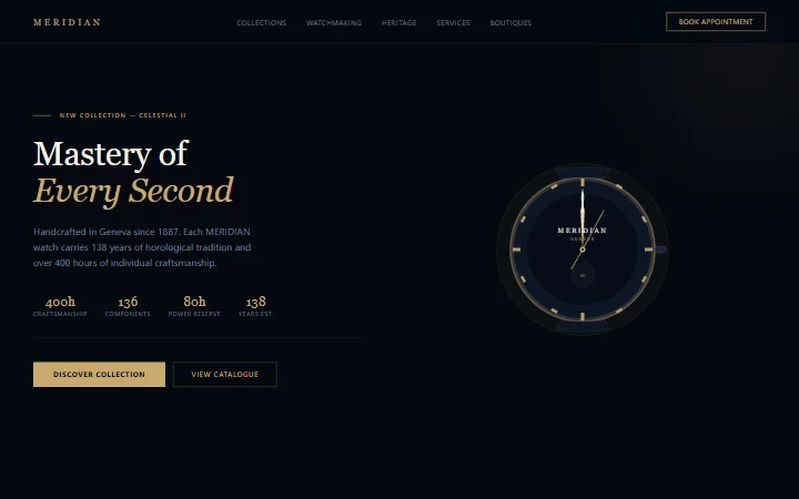 MERIDIAN 奢华腕表模板