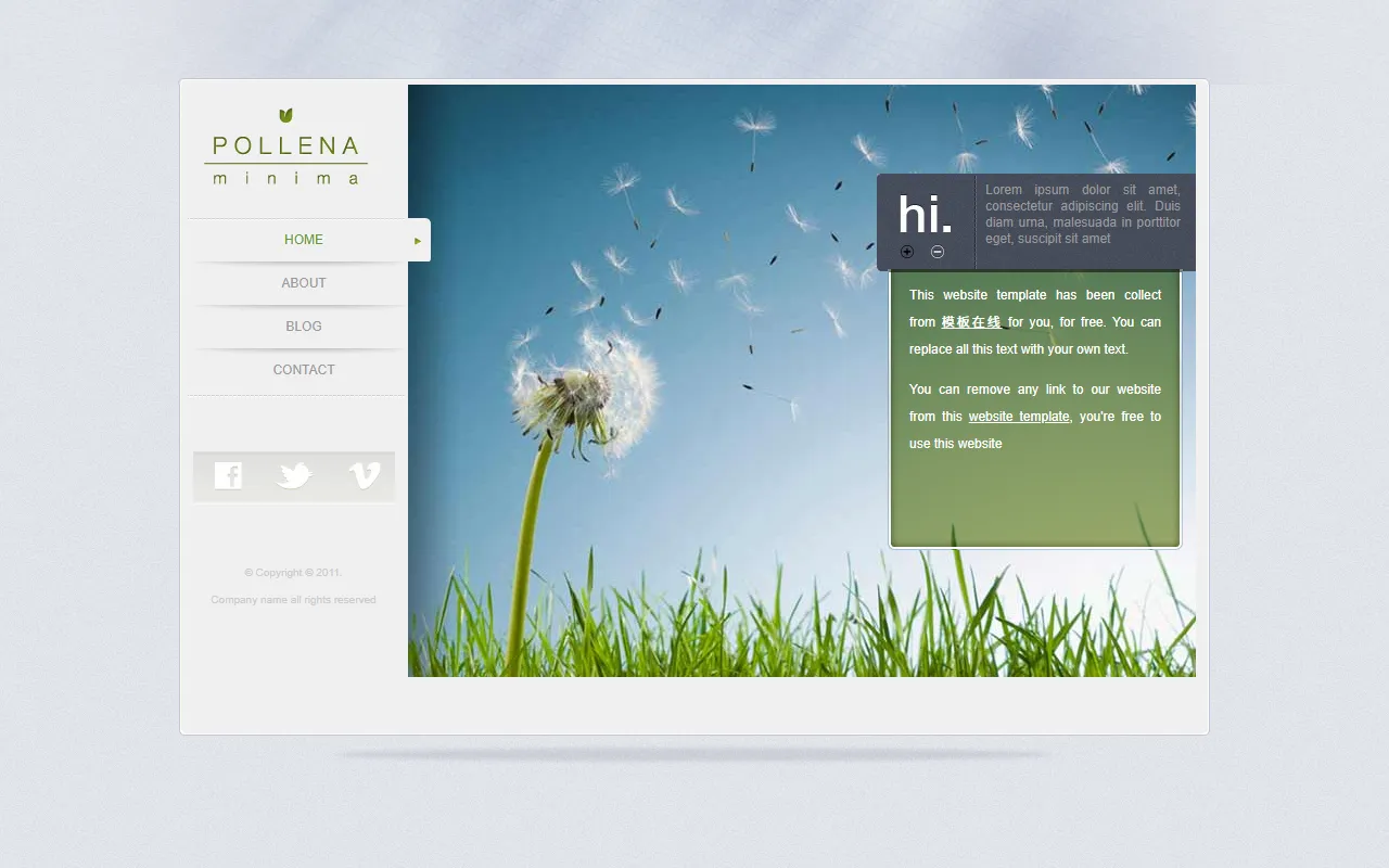 清新风格简约设计