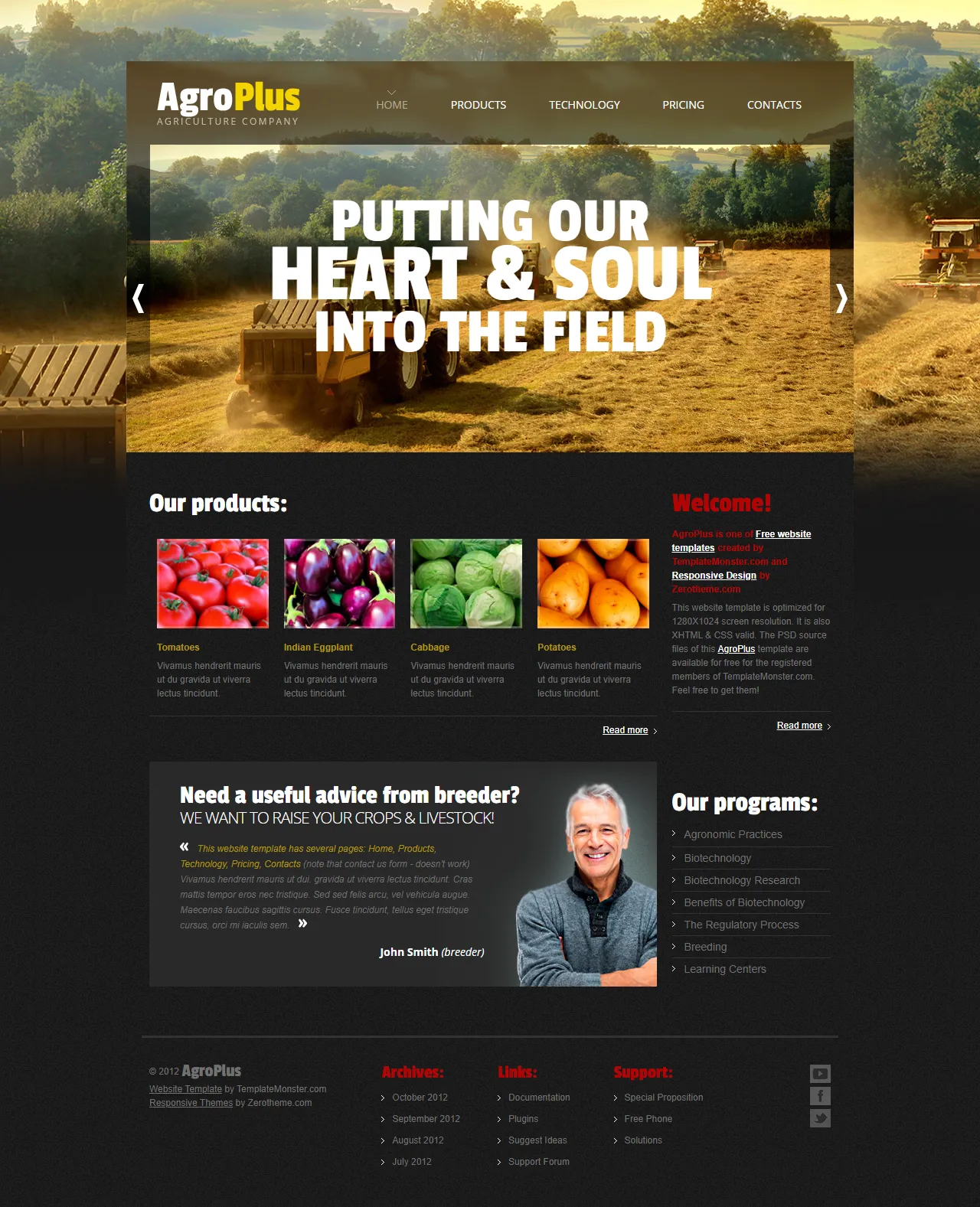 AgroPlus农业公司官网模板