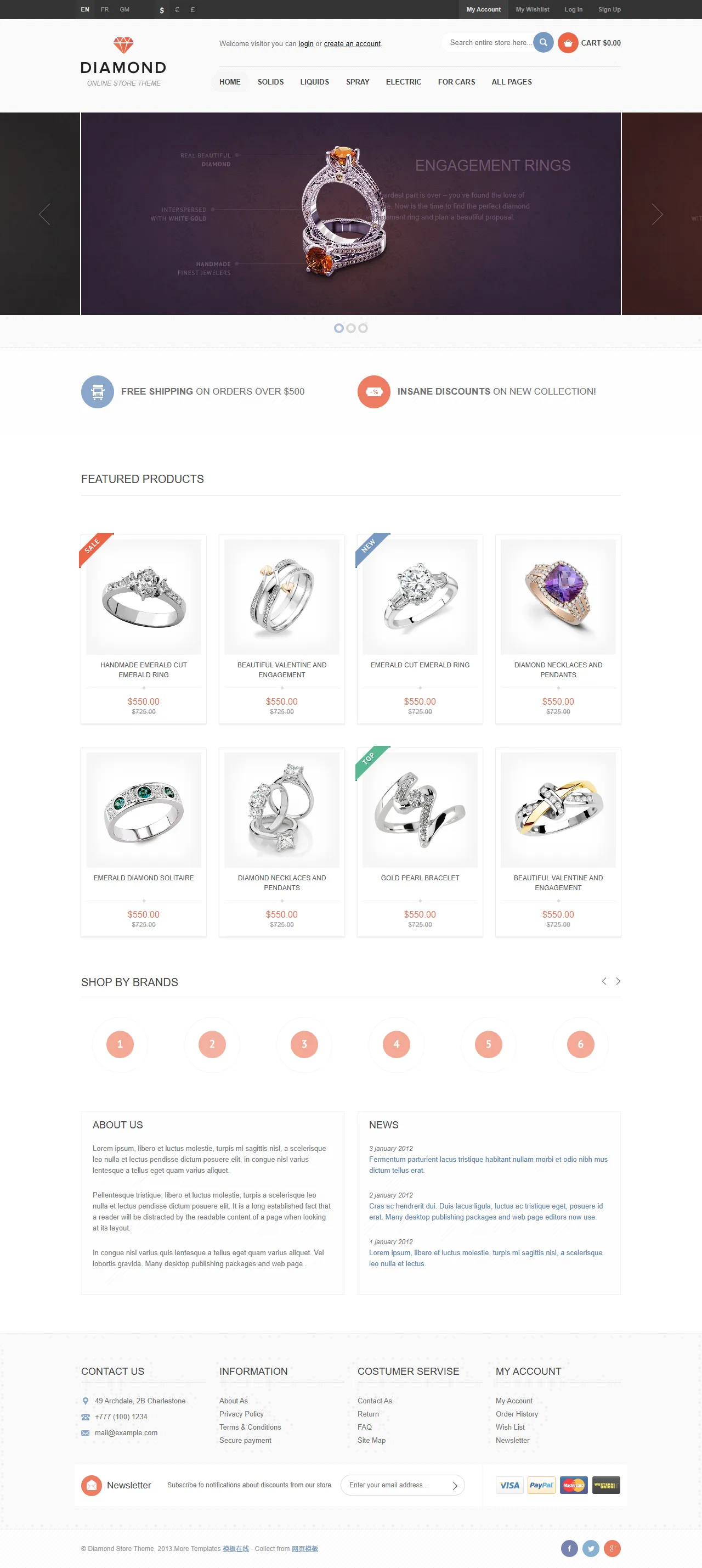 在线商城电商网站模板