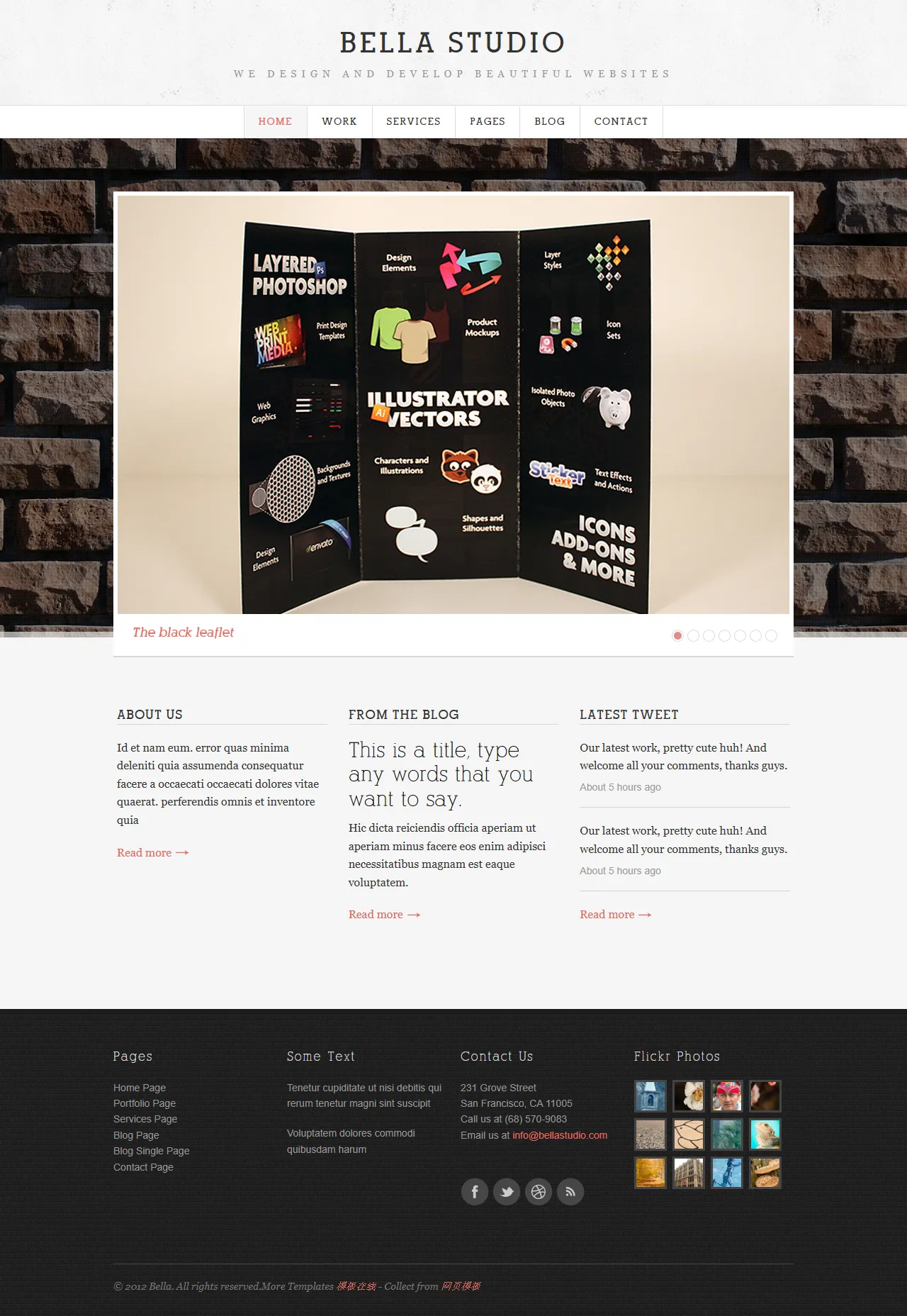 Bella美容工作室沙龙模板