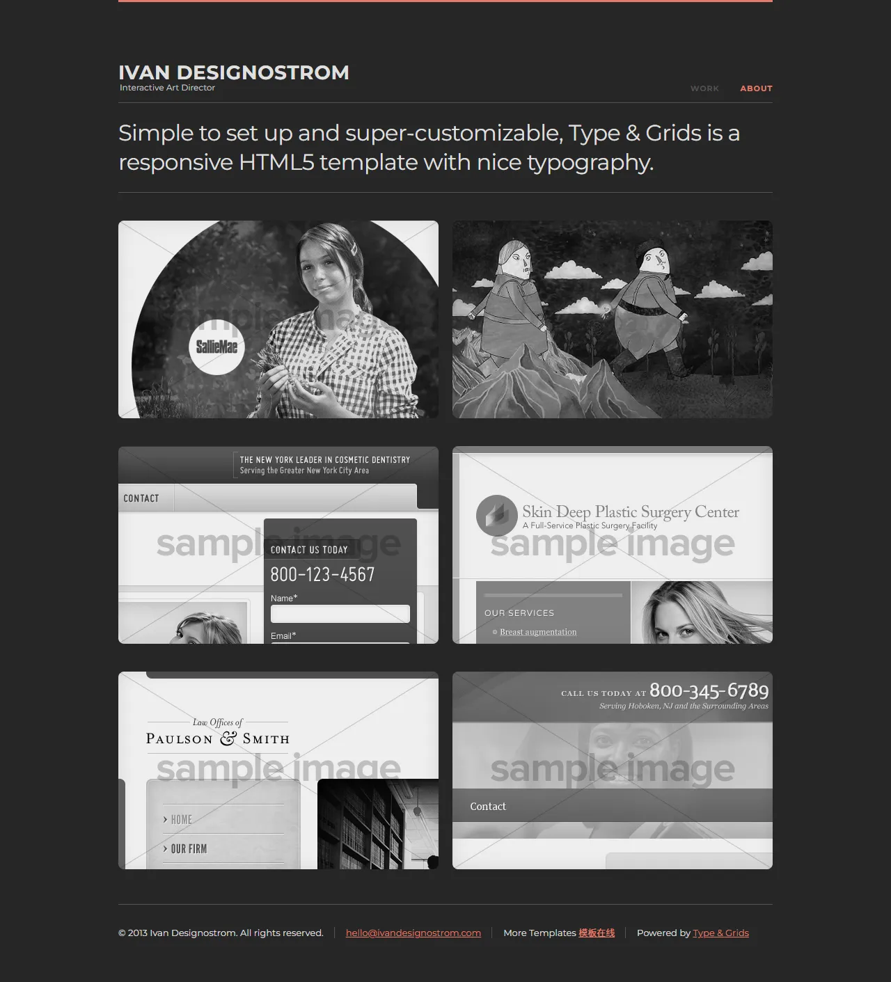 交互艺术总监个人作品集模板