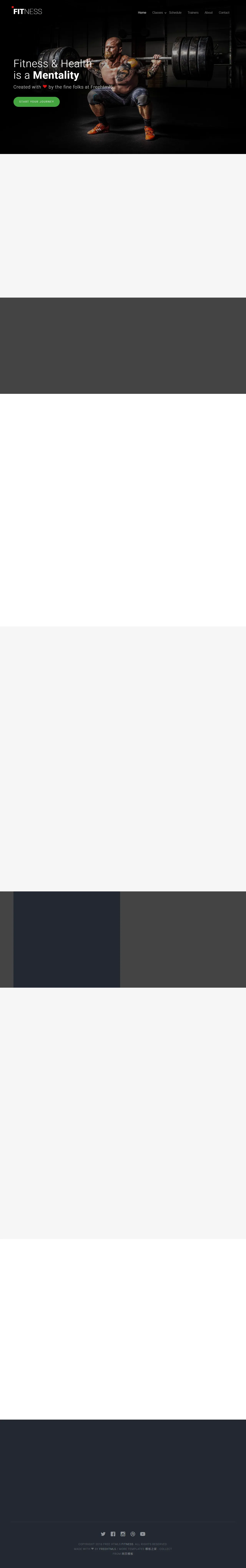 Fitness健身HTML5响应式模板