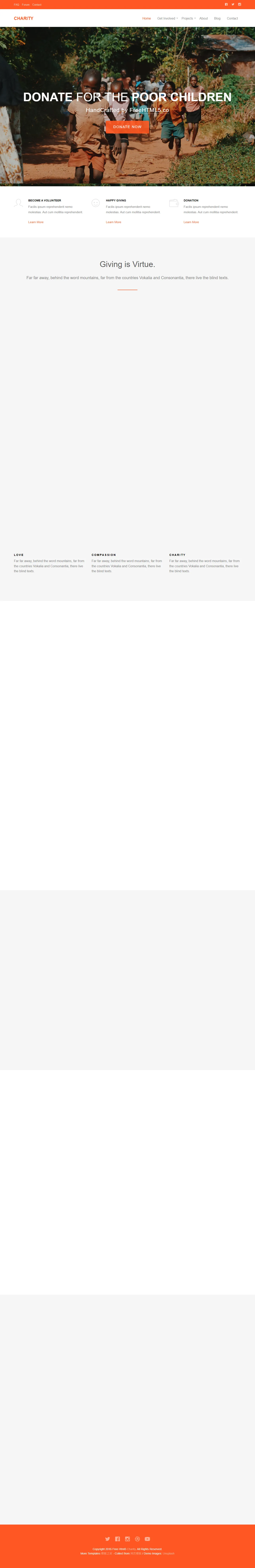 Charity公益慈善HTML5响应式模板