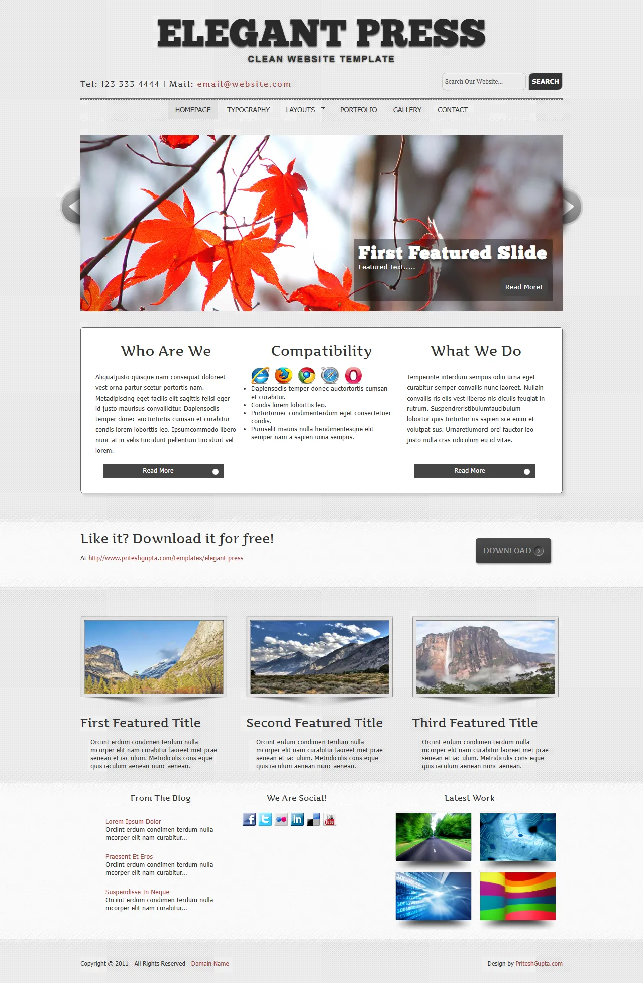 Elegant Press优雅新闻杂志模板