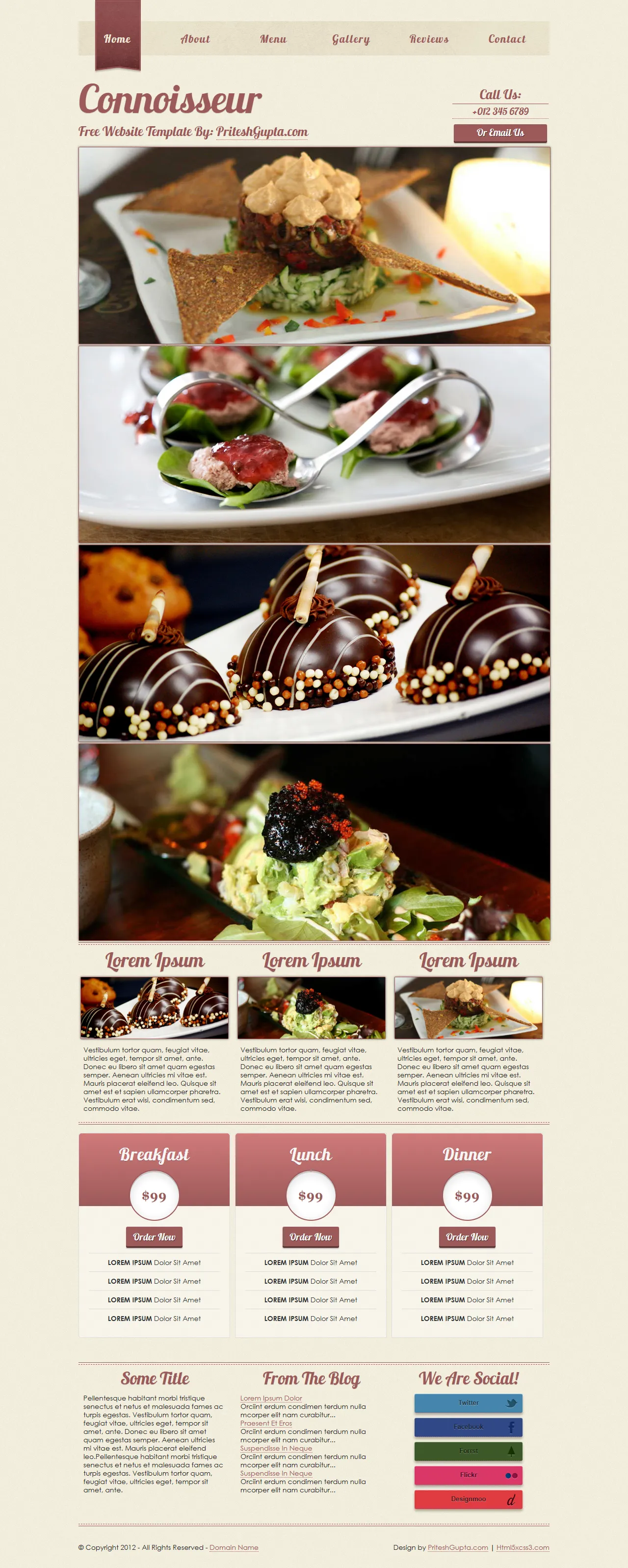 Connoisseur美食品鉴响应式模板