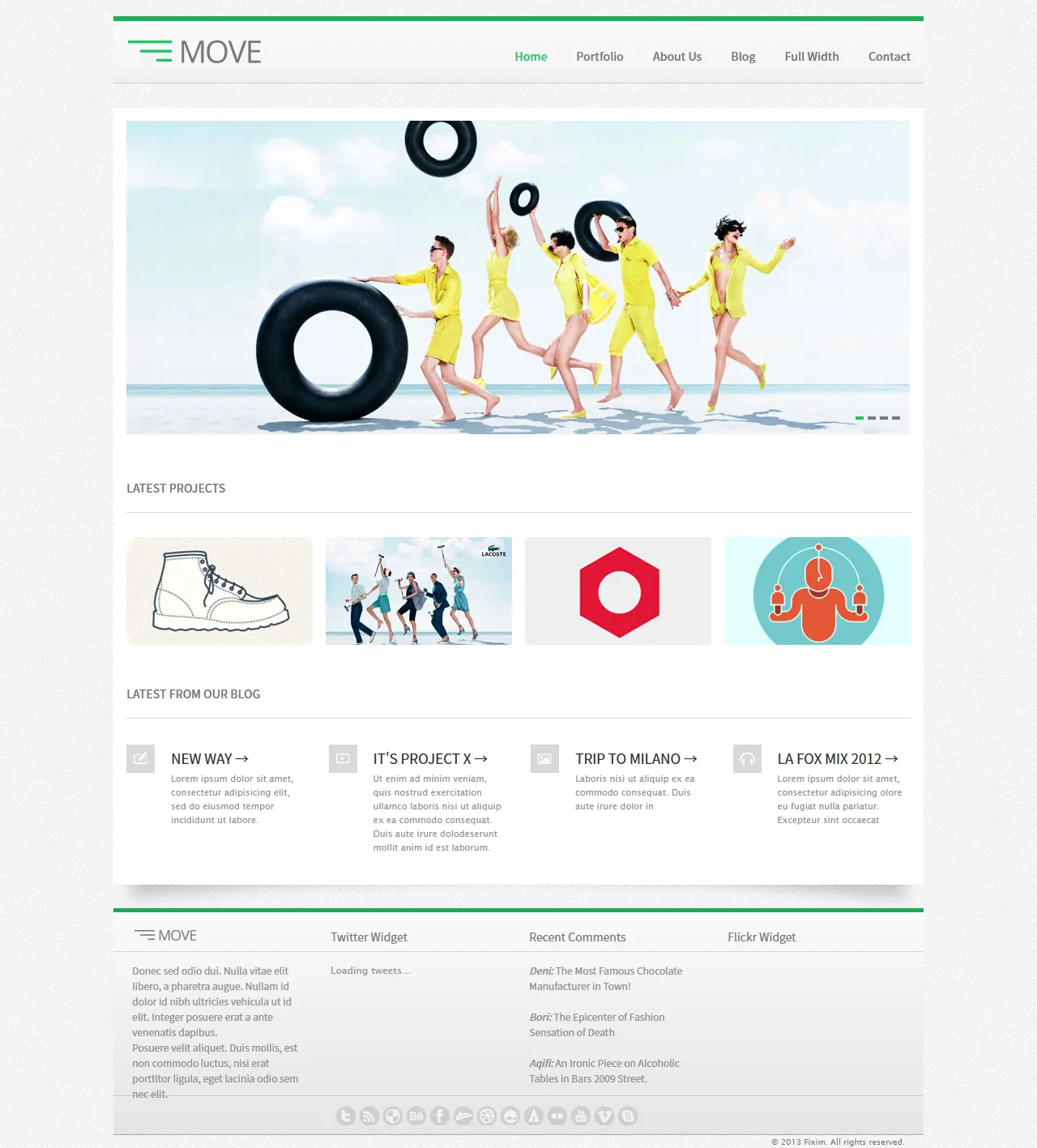 MOVE运动响应式HTML5模板
