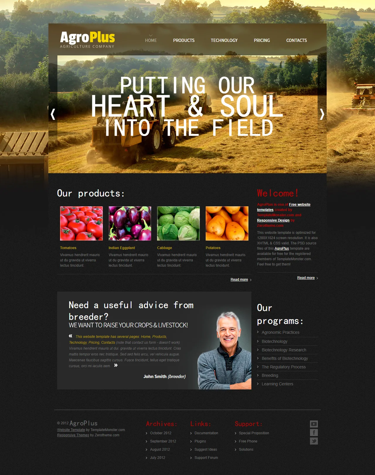 通用响应式网站模板