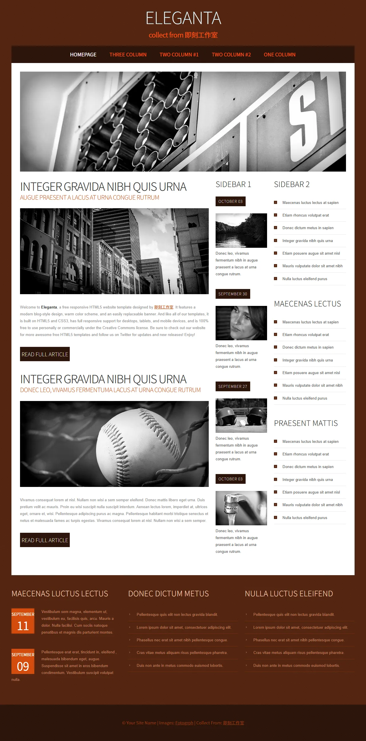 Eleganta优雅即客工作室响应式模板