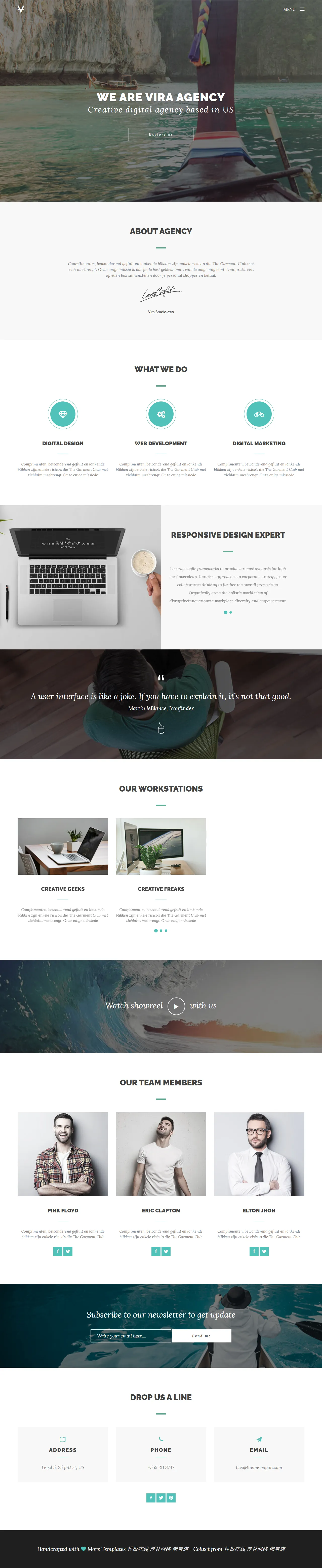 Vira通用响应式HTML5模板