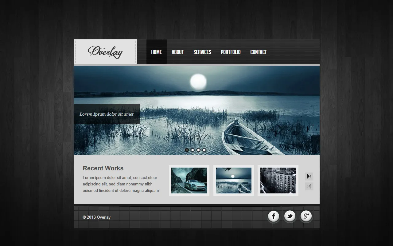 Overlay高级电子名片模板