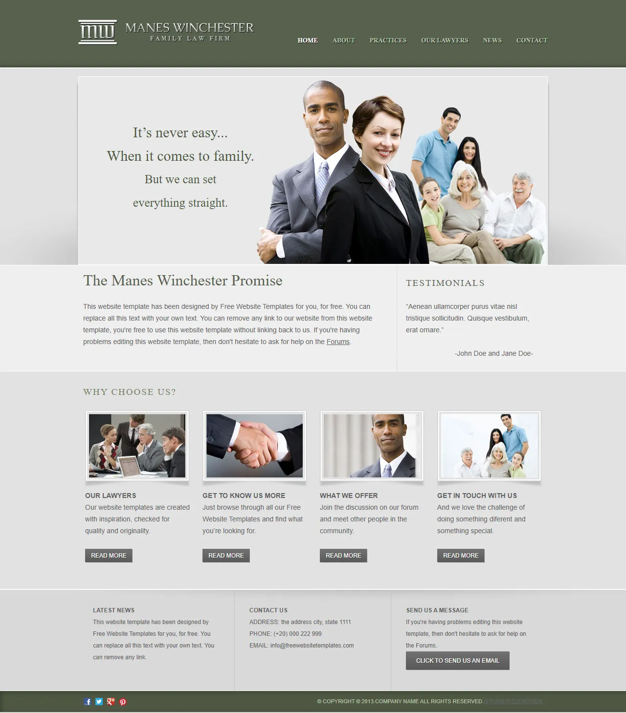 Law Firm律师事务所网站模板